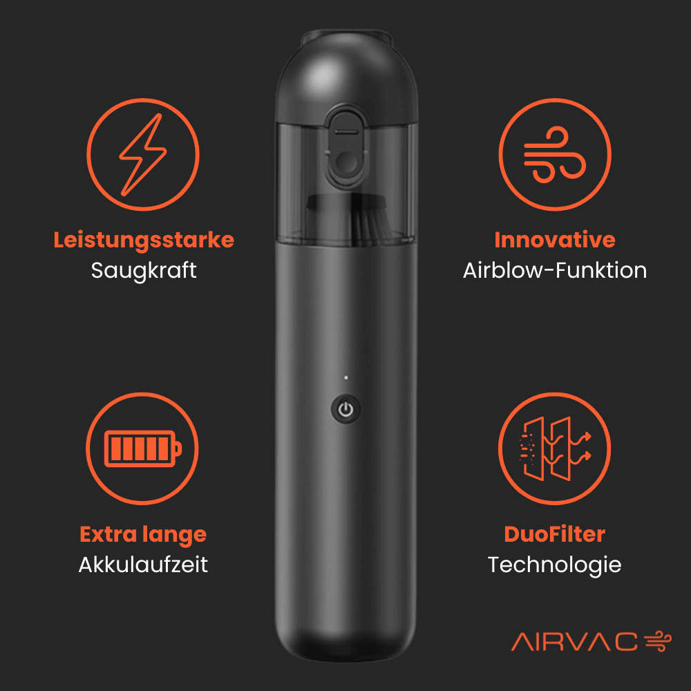 AirVac 2.0 by Novares - Der innovative Handstaubsauger