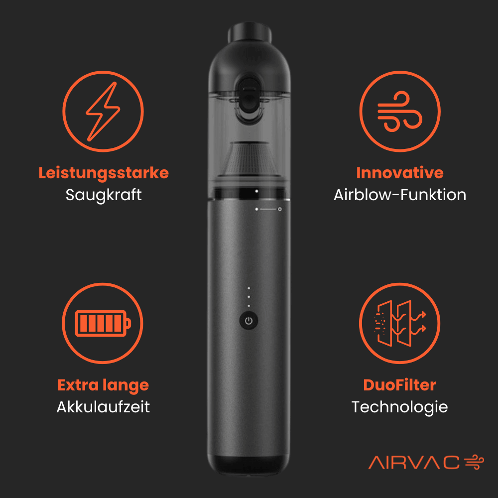 AirVac neo by Novares - Der innovative Handstaubsauger