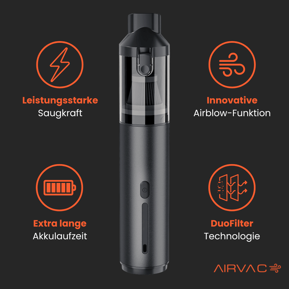 AirVac 2.0 by Novares - Der innovative Handstaubsauger