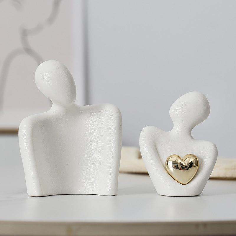 Embrace - Moderne und minimalistische Paar-Figuren